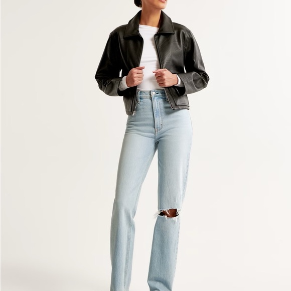 Abercrombie & Fitch Denim - Abercrombie & Fitch Ultra High-rise slit knee NWT size 22